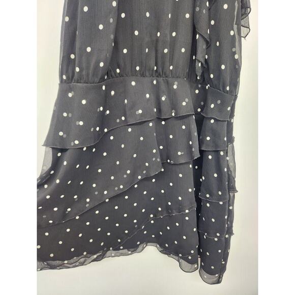 NWT Anthropologie Maeve Halter Rosette Mini Dress Size L Polka Dot #GC215 - Picture 6 of 13